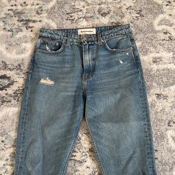 Reformation Julia Jeans In Savu Wash - Picture 3 of 14